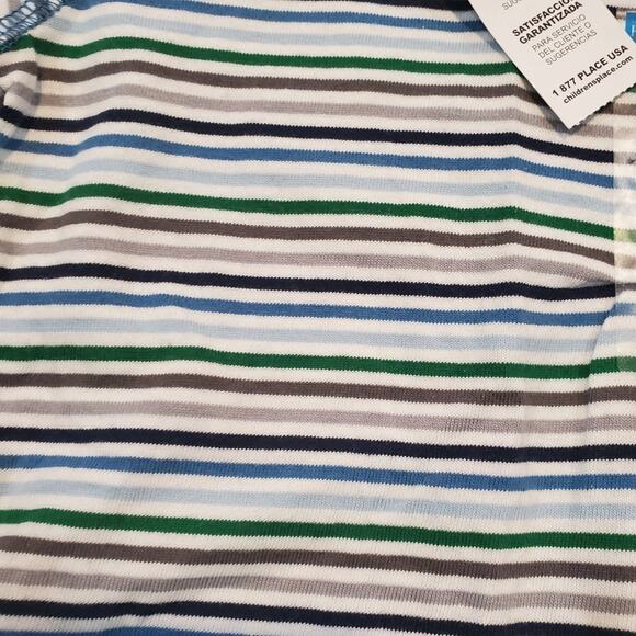 Place 12 month long sleeve striped onesie - Picture 2 of 5